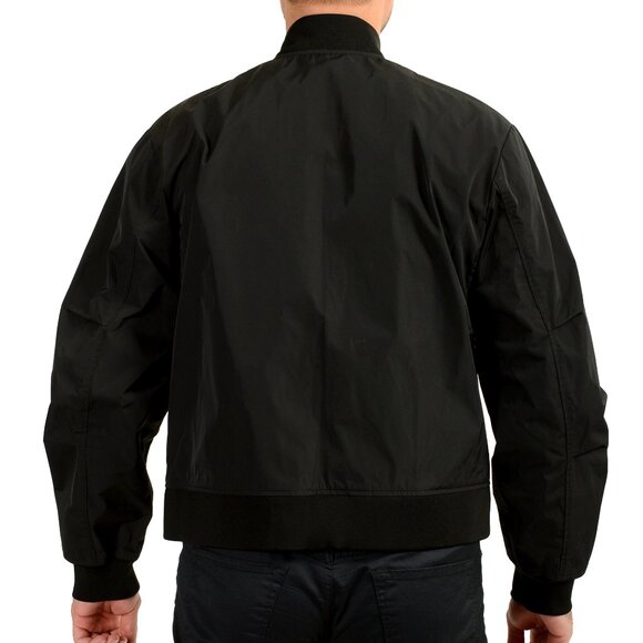 Dsquared2 Men's Black Full Zip Bomber Windbreaker Jacket US S IT 48 - Picture 3 of 5